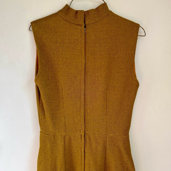 Vintage mod mustard yellow dress - Picture 2 of 2